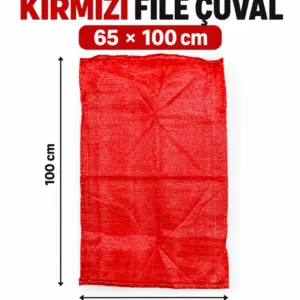 65X100 KIRMIZI FİLE ÇUVAL